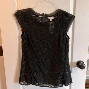 Lace Cap Sleeve Blouse